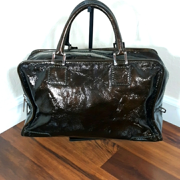 Loewe Amazona 36 Brown Patent Leather Lock and Key - Picture 4 of 16